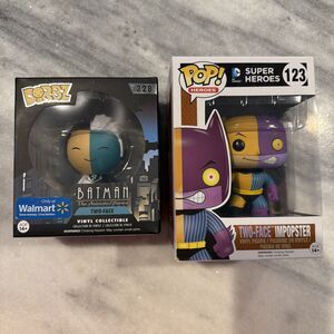 Two-Face Funko Pop! 123 Impopster & Funko Dorbz 228 Walmart Exclusive New BOTH